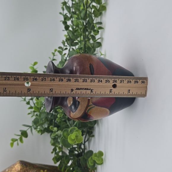 Handcrafted in Peru Signed by Artist Small Pottery Vase 1960s 1970s - Picture 11 of 11